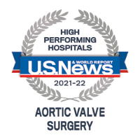 U.S. News & World Report - High Performing: aortic valve surgery