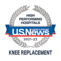 U.S. News & World Report named us high ranking in  knee replacement