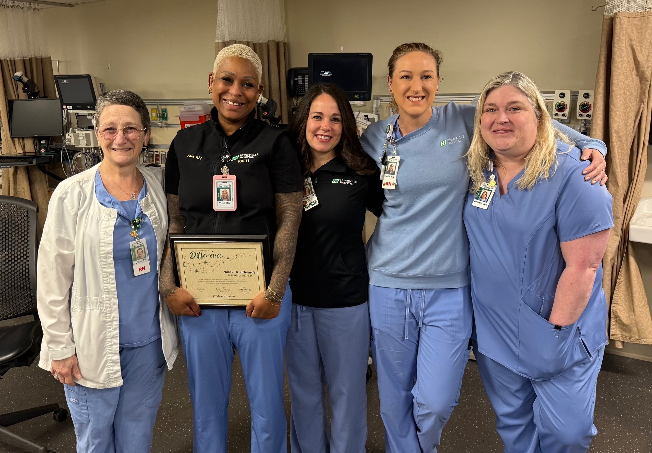 HH Nurse of the Year Nataki Edwards Team