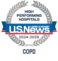 U.S. News & World Report High Performing Hospital for COPD